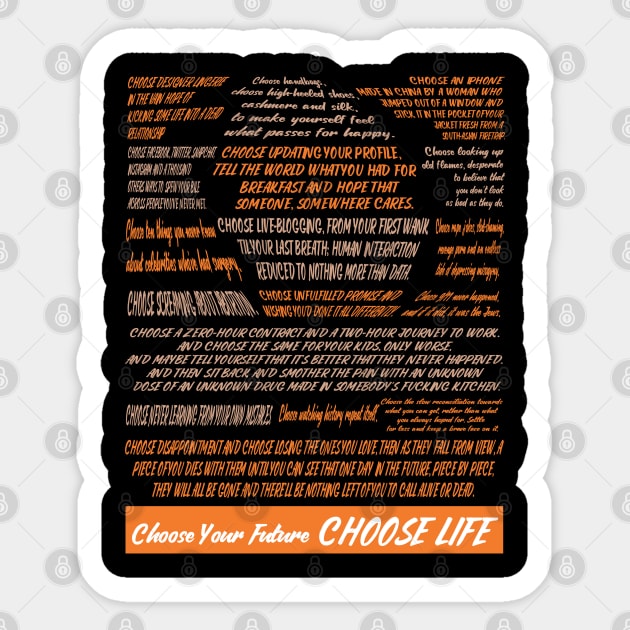 T2 Choose Life Sticker by Meta Cortex